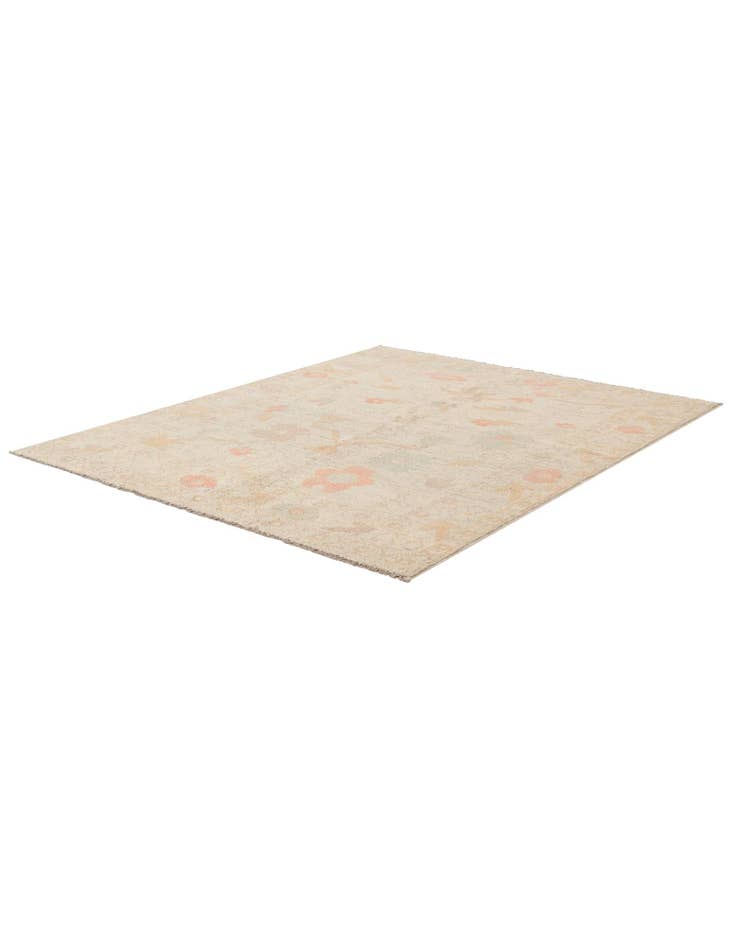 Detail image of  5' 2 x 6' 7  Hand Knotted Oushak Wool Rug