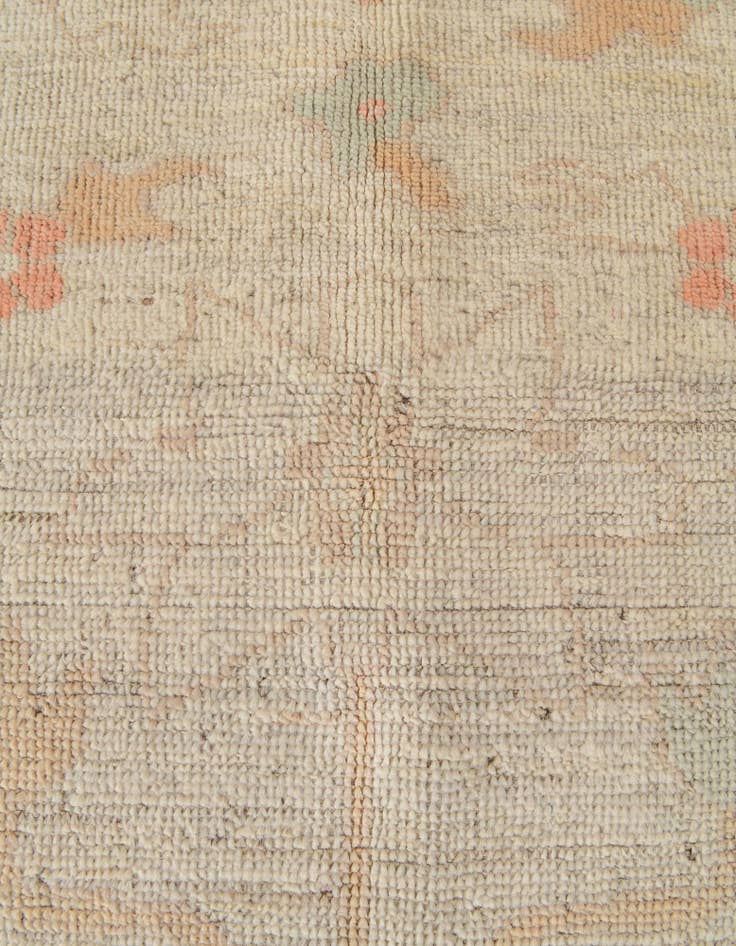 Detail image of  5' 2 x 6' 7  Hand Knotted Oushak Wool Rug