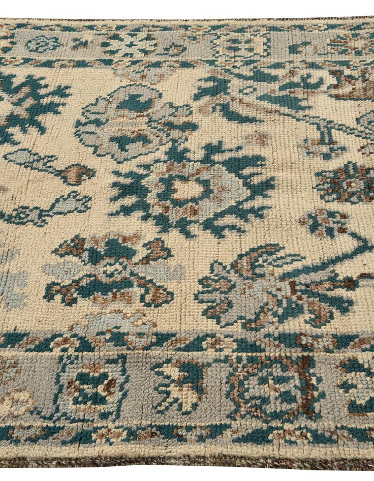 Detail image of  5' 2 x 7' 2  Hand Knotted Oushak Wool Rug