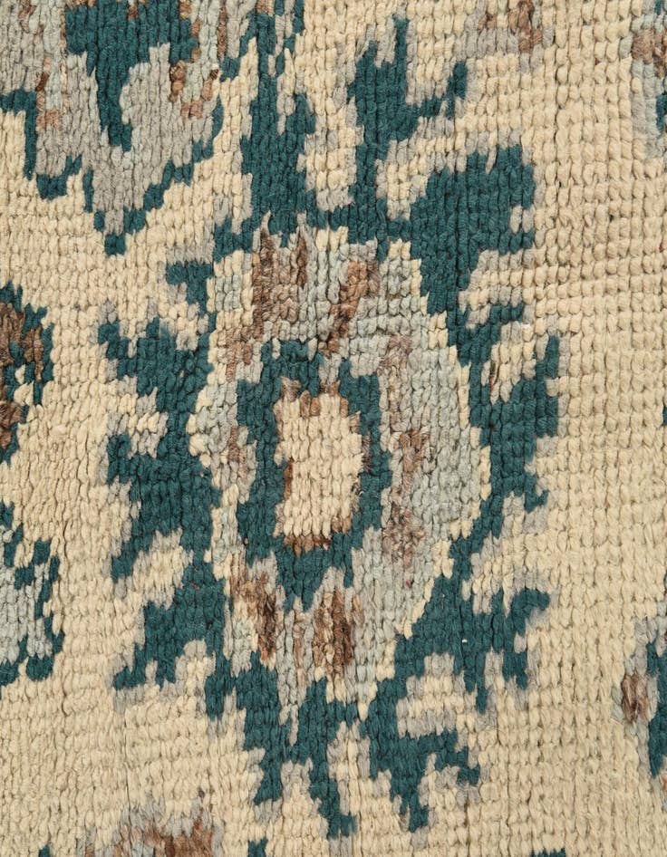 Detail image of  5' 2 x 7' 2  Hand Knotted Oushak Wool Rug