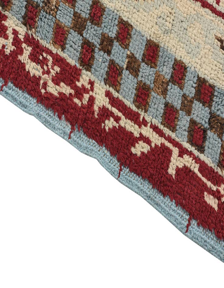 Detail image of  6' 2 x 9' 1  Hand Knotted Oushak Wool Rug