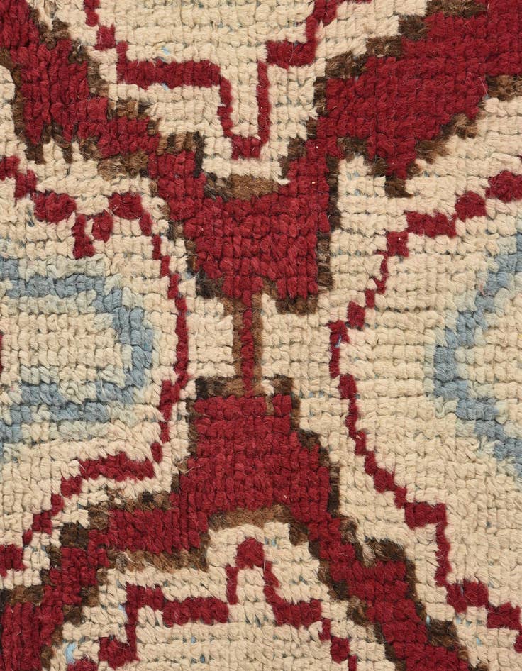 Detail image of  6' 2 x 9' 1  Hand Knotted Oushak Wool Rug