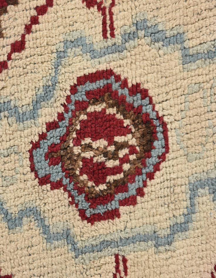 Detail image of  6' 2 x 9' 1  Hand Knotted Oushak Wool Rug