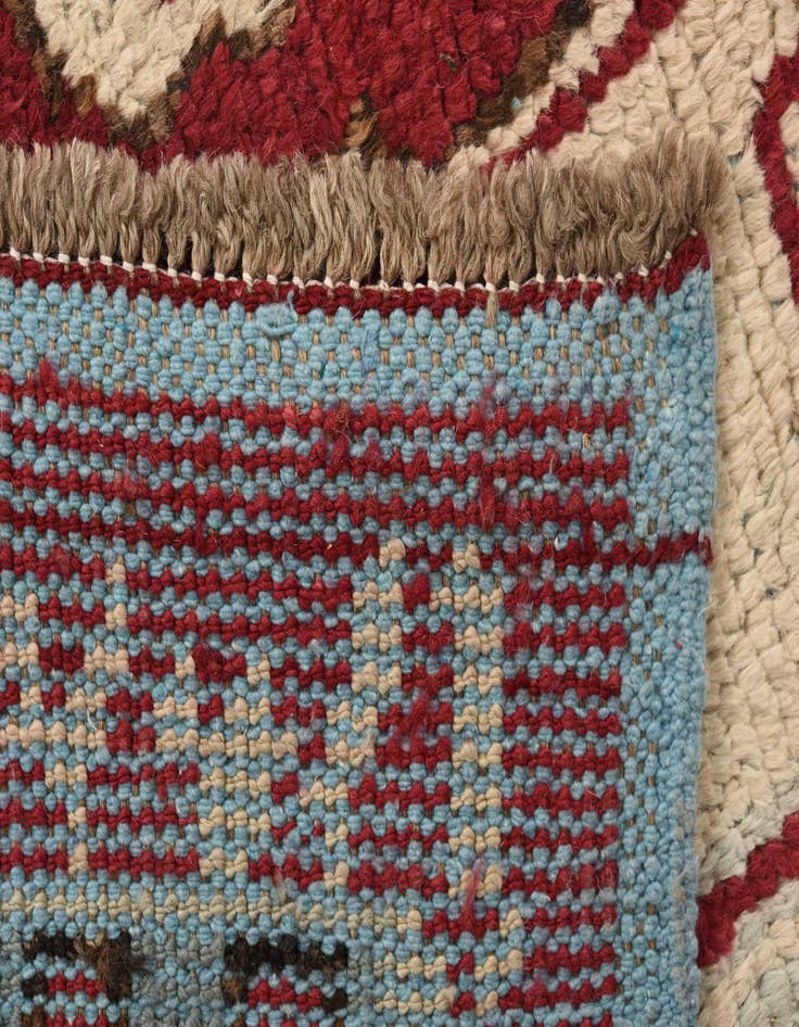 Detail image of  6' 2 x 9' 1  Hand Knotted Oushak Wool Rug