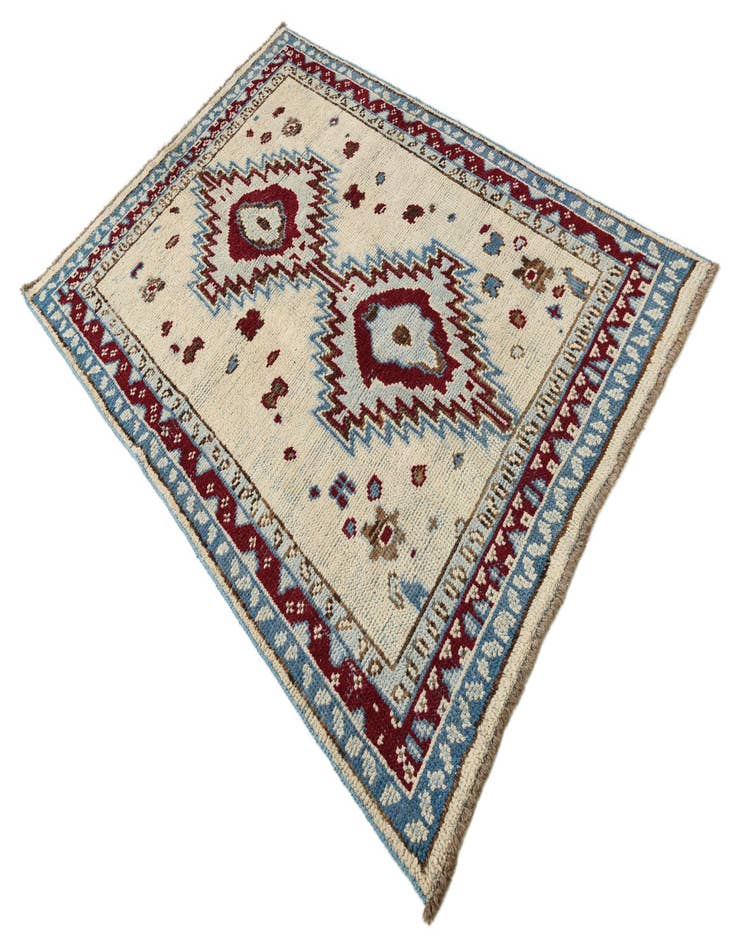 Detail image of  5' 1 x 7' 8  Hand Knotted Oushak Wool Rug