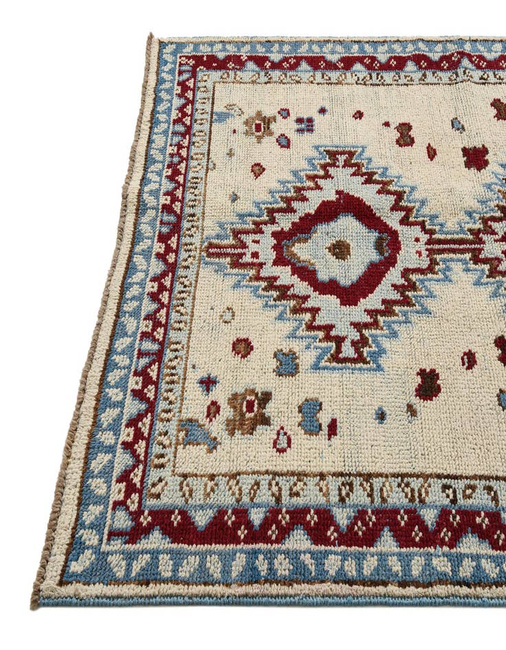 Detail image of  5' 1 x 7' 8  Hand Knotted Oushak Wool Rug
