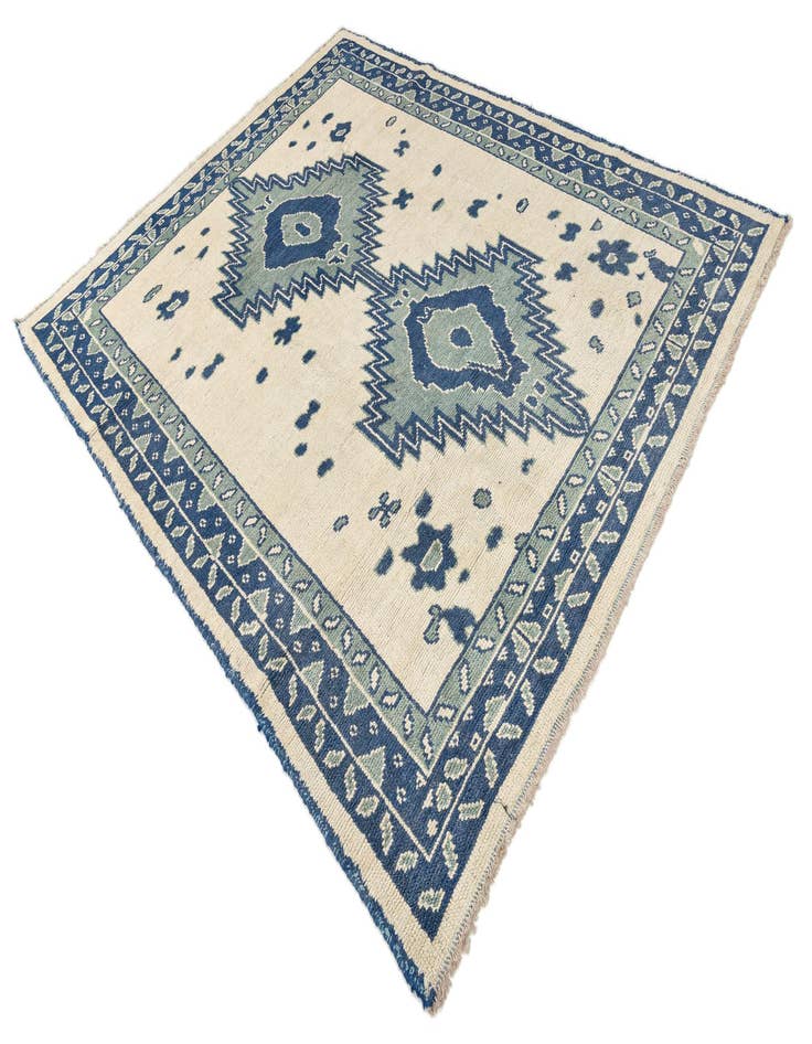 Detail image of  8' x 10'  Hand Knotted Oushak Wool Rug