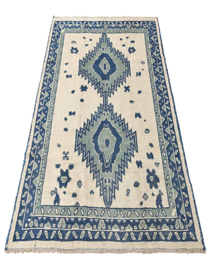 Detail image of  8' x 10'  Hand Knotted Oushak Wool Rug