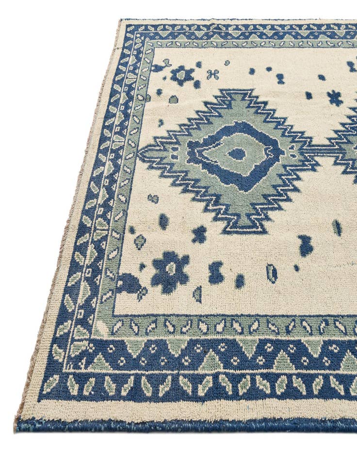 Detail image of  8' x 10'  Hand Knotted Oushak Wool Rug