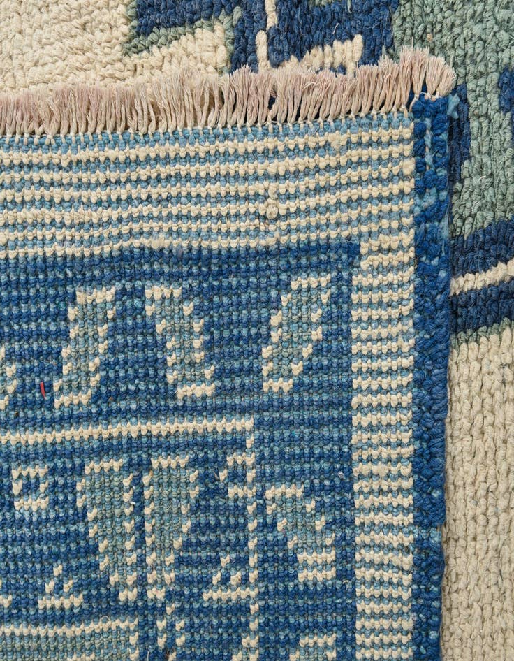 Detail image of  8' x 10'  Hand Knotted Oushak Wool Rug