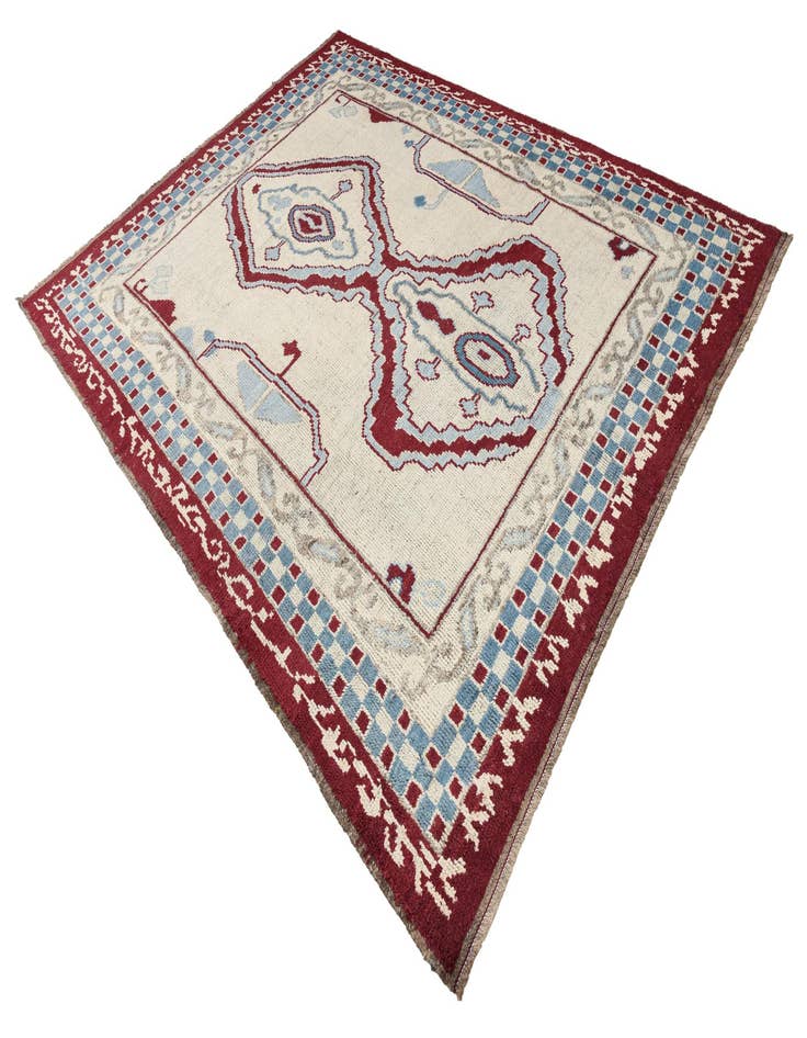 Detail image of  8' 2 x 10' 7  Hand Knotted Oushak Wool Rug