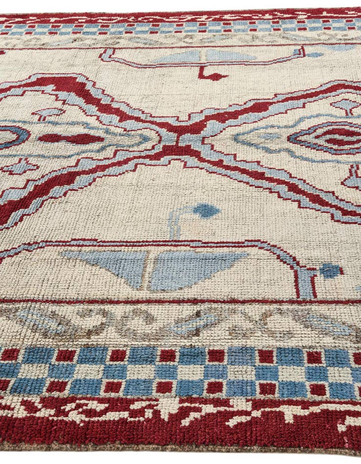 Detail image of  8' 2 x 10' 7  Hand Knotted Oushak Wool Rug