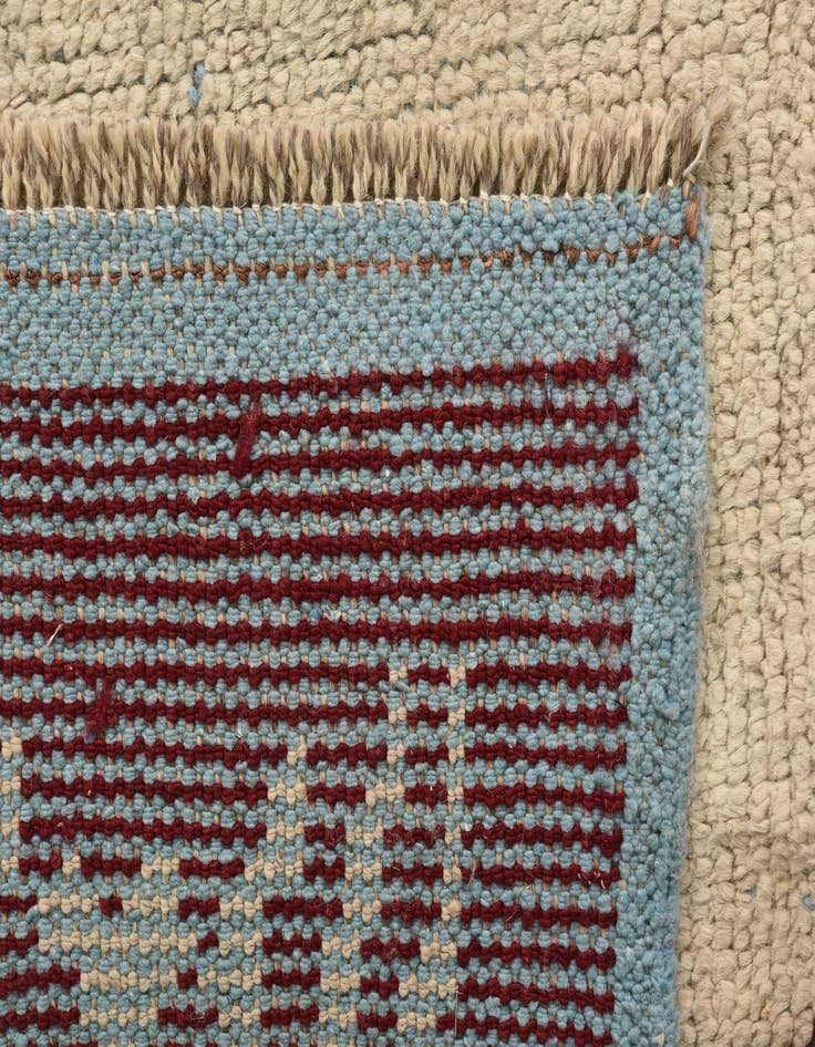 Detail image of  9' x 12' 4  Hand Knotted Oushak Wool Rug