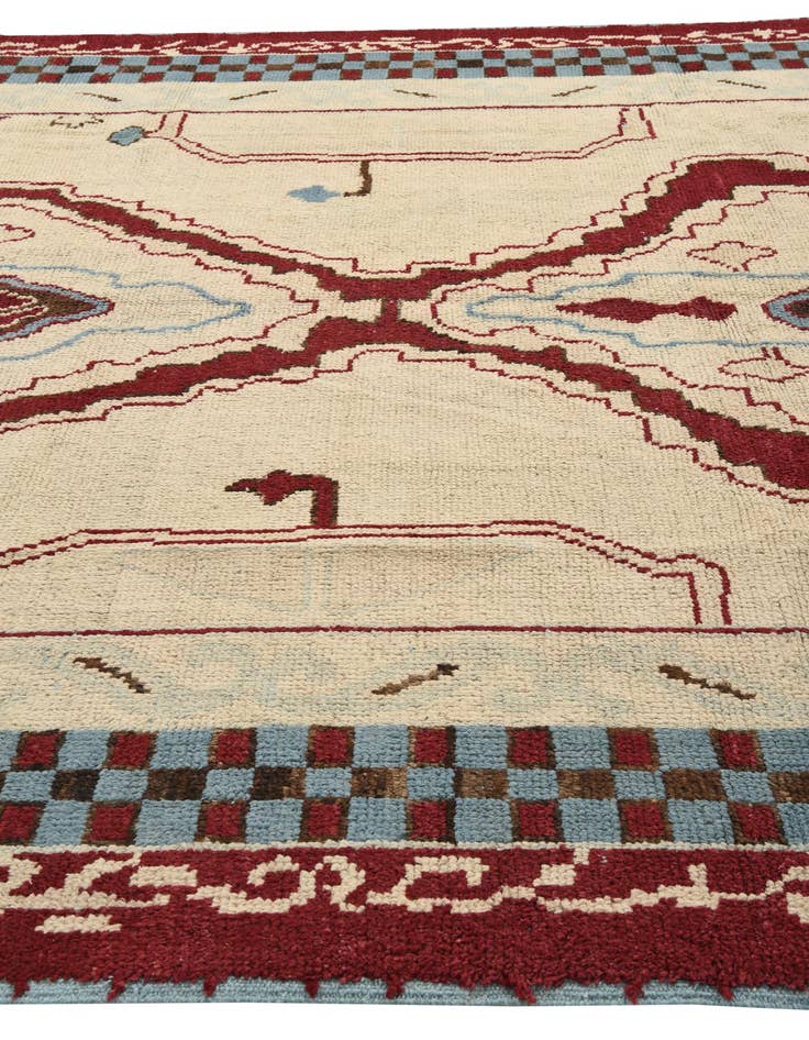 Detail image of  9' x 12' 4  Hand Knotted Oushak Wool Rug