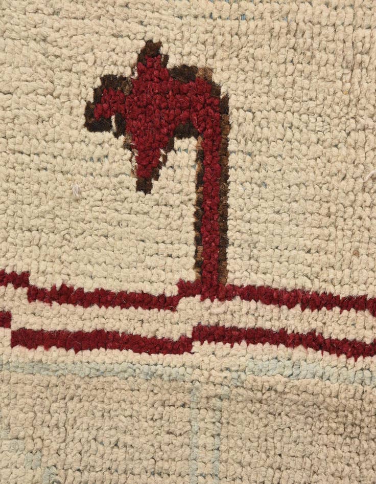 Detail image of  9' x 12' 4  Hand Knotted Oushak Wool Rug