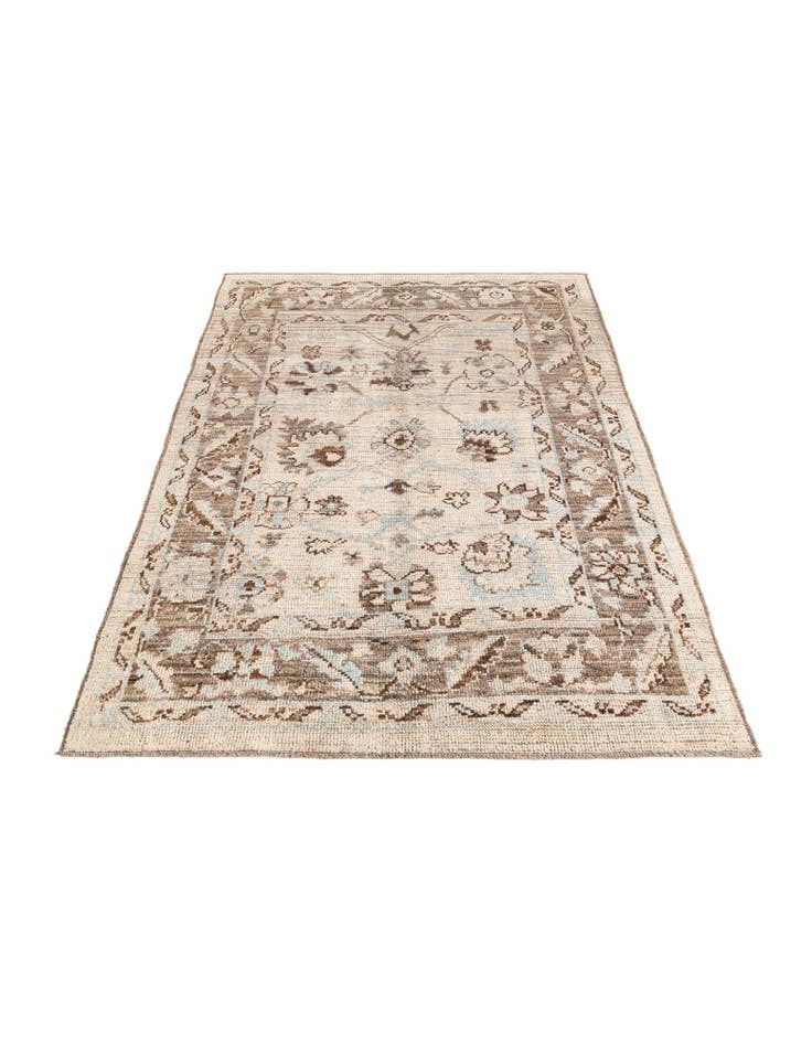 Detail image of  6' 5 x 8' 10  Hand Knotted Oushak Wool Rug