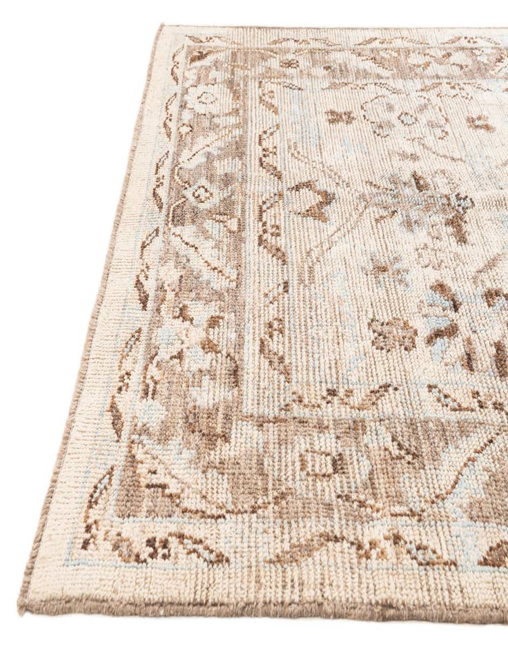 Detail image of  6' 5 x 8' 10  Hand Knotted Oushak Wool Rug