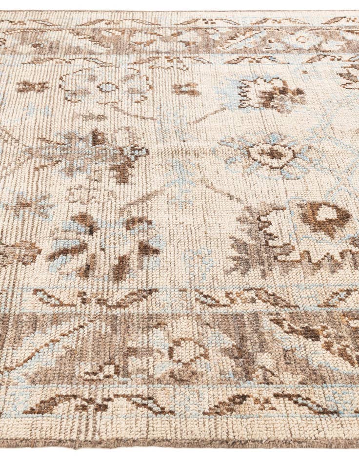 Detail image of  6' 5 x 8' 10  Hand Knotted Oushak Wool Rug