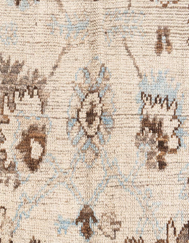 Detail image of  6' 5 x 8' 10  Hand Knotted Oushak Wool Rug
