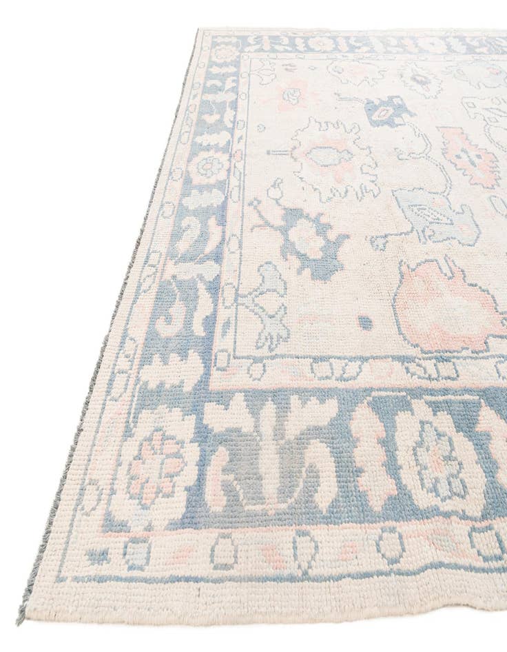 Detail image of  8' 1 x 9' 10  Hand Knotted Oushak Wool Rug