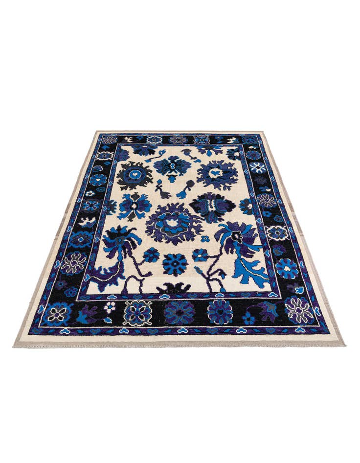 Detail image of  9' 3 x 12' 9  Hand Knotted Oushak Wool Rug