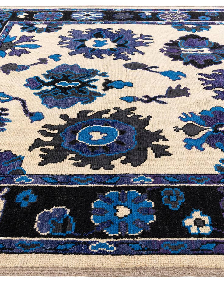 Detail image of  9' 3 x 12' 9  Hand Knotted Oushak Wool Rug