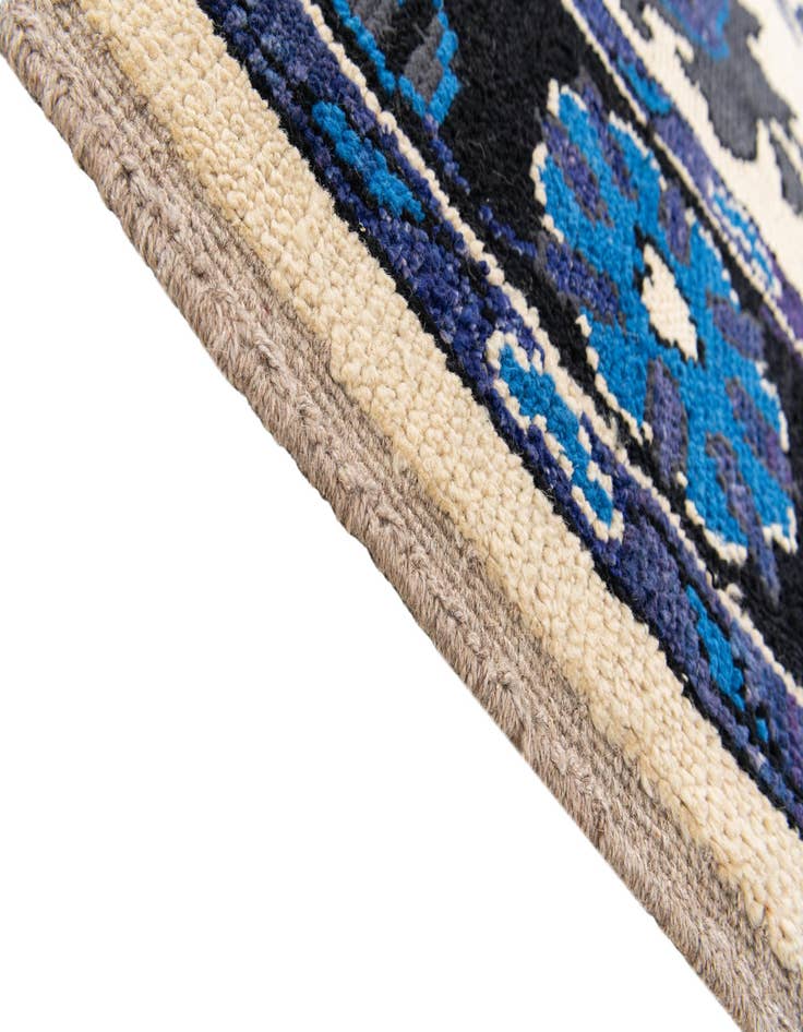 Detail image of  9' 3 x 12' 9  Hand Knotted Oushak Wool Rug