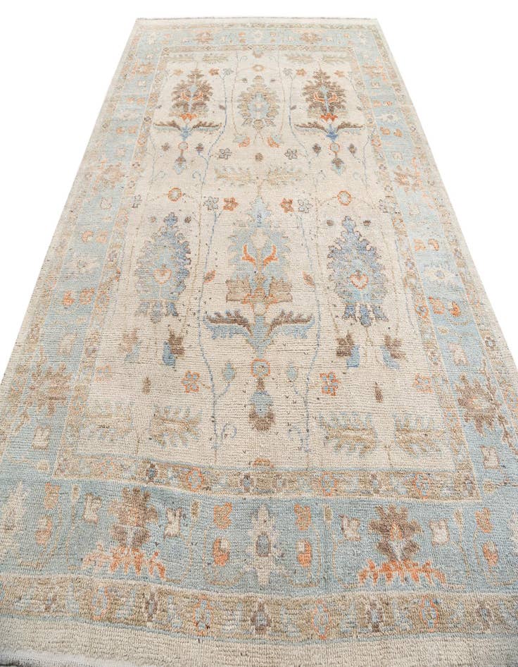 Detail image of  9' 2 x 12' 2  Hand Knotted Oushak Wool Rug