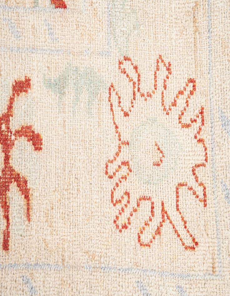 Detail image of  8' x 9' 8  Hand Knotted Oushak Wool Rug