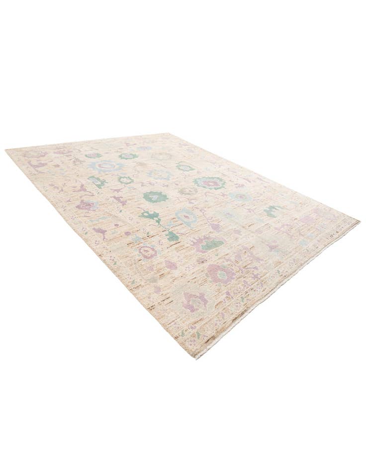 Detail image of  9' 2 x 11' 10  Hand Knotted Oushak Wool Rug