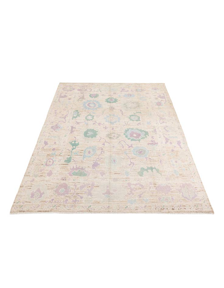 Detail image of  9' 2 x 11' 10  Hand Knotted Oushak Wool Rug