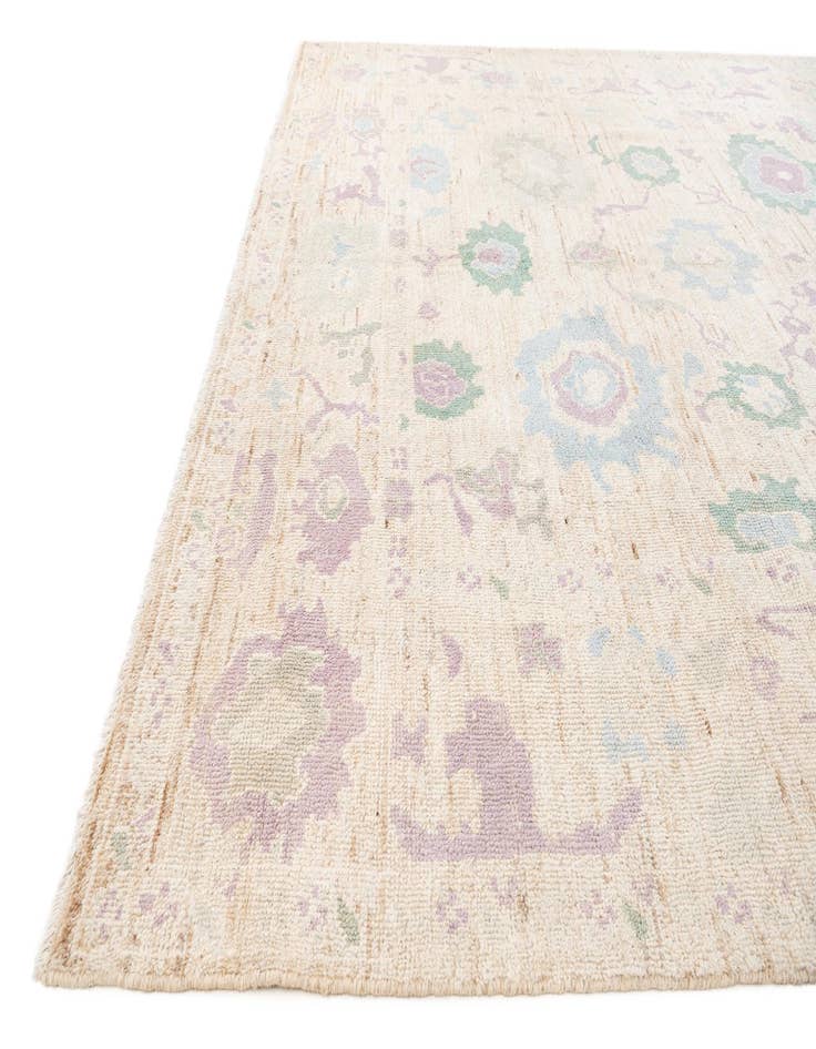 Detail image of  9' 2 x 11' 10  Hand Knotted Oushak Wool Rug