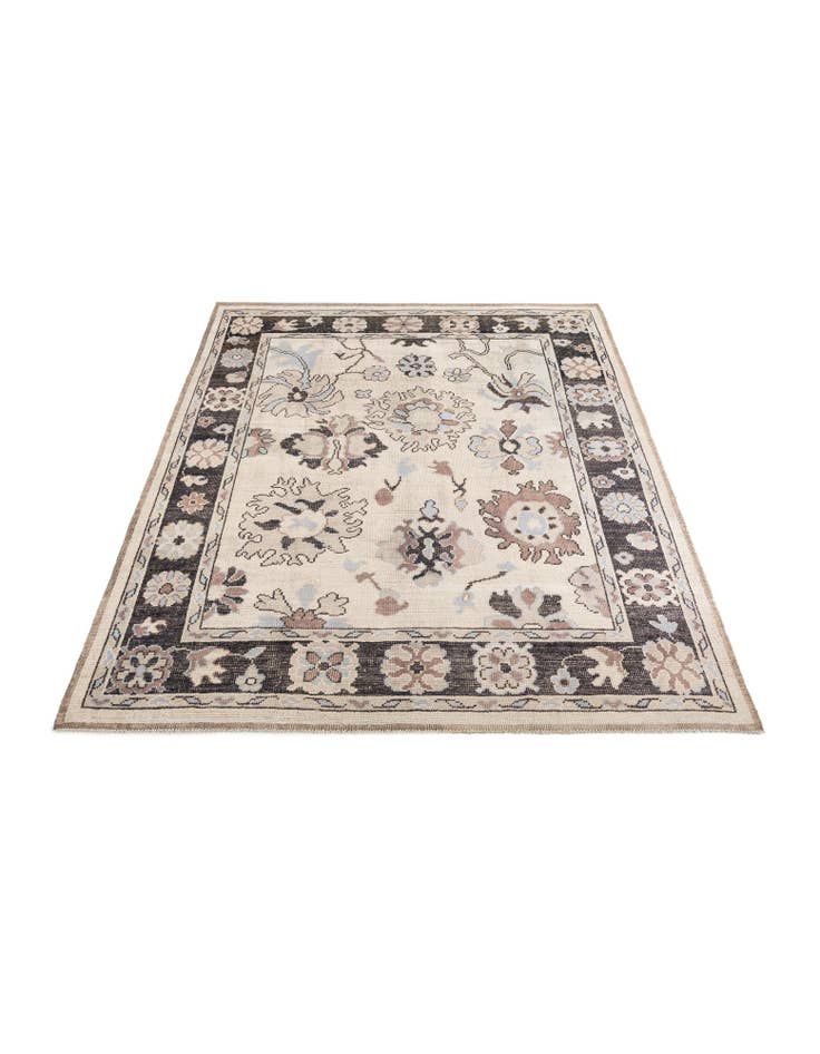 Detail image of  9' 7 x 11' 10  Hand Knotted Oushak Wool Rug