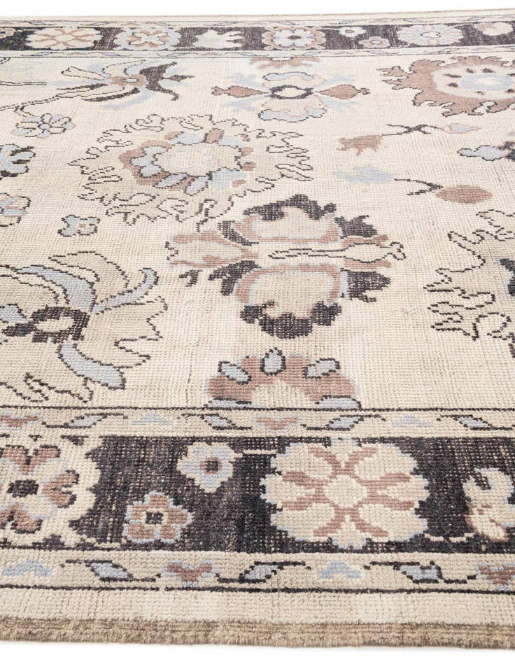 Detail image of  9' 7 x 11' 10  Hand Knotted Oushak Wool Rug