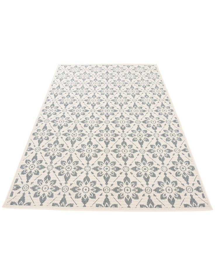 Detail image of  5' 3 x 7' 7  Washable Botanical Indoor / Outdoor Rug