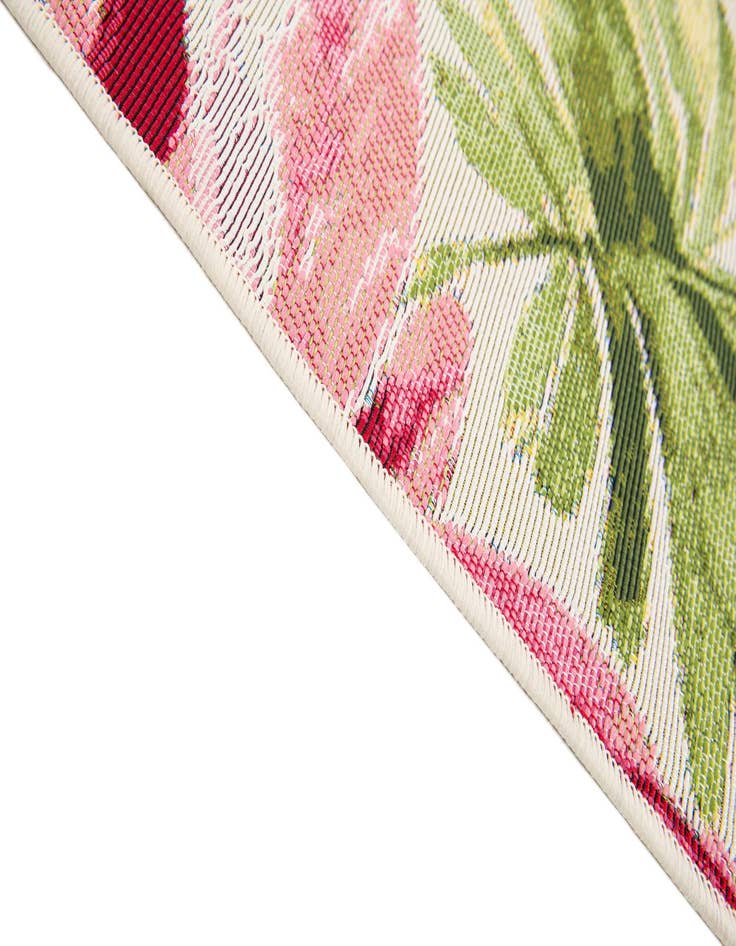 Detail image of  5' 2 x 7' 8  Washable Botanical Indoor / Outdoor Rug