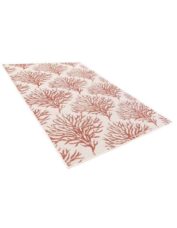 Detail image of  5' 3 x 7' 7  Washable Botanical Indoor / Outdoor Rug