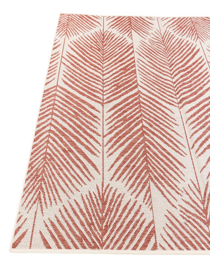 Detail image of  5' 3 x 7' 7  Washable Botanical Indoor / Outdoor Rug