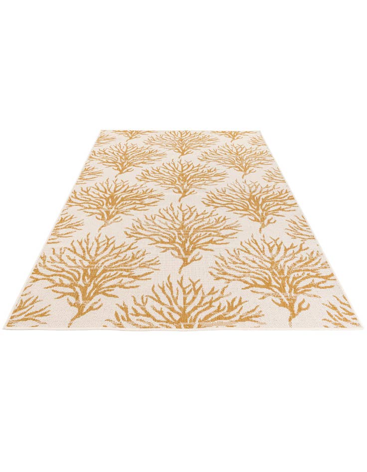 Detail image of  5' 3 x 7' 8  Washable Botanical Indoor / Outdoor Rug