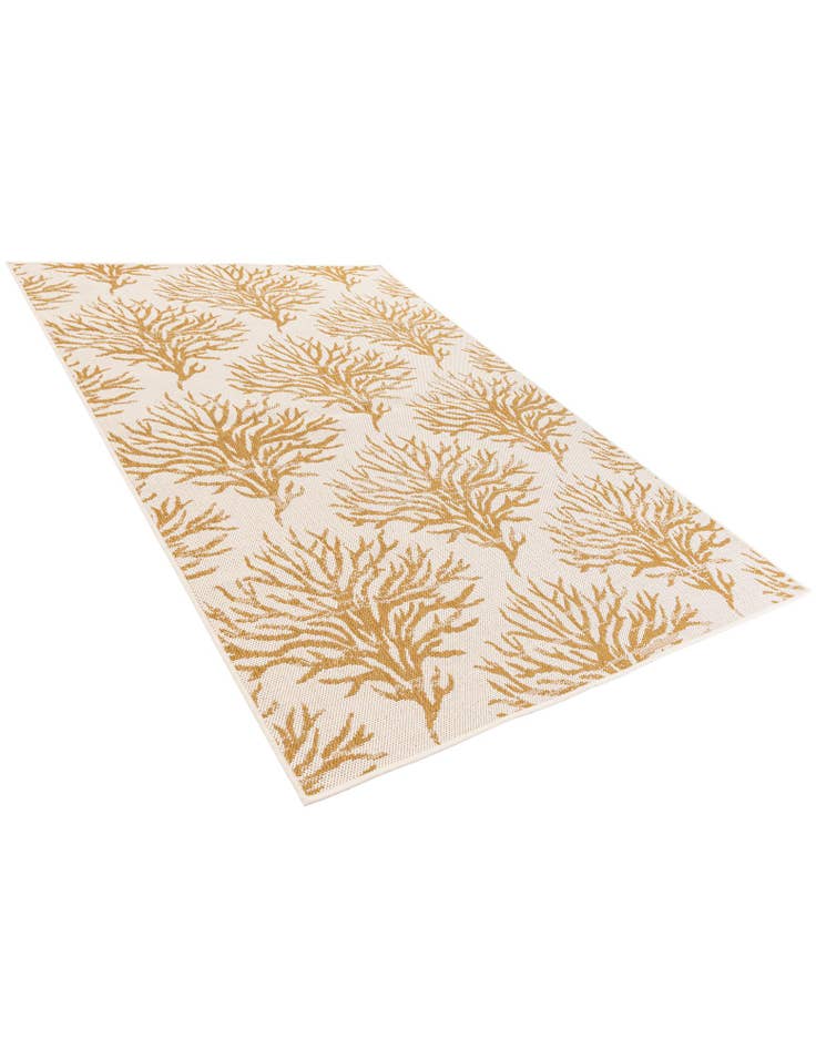 Detail image of  5' 3 x 7' 8  Washable Botanical Indoor / Outdoor Rug