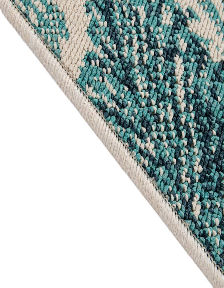 Detail image of  5' 2 x 7' 7  Washable Botanical Indoor / Outdoor Rug