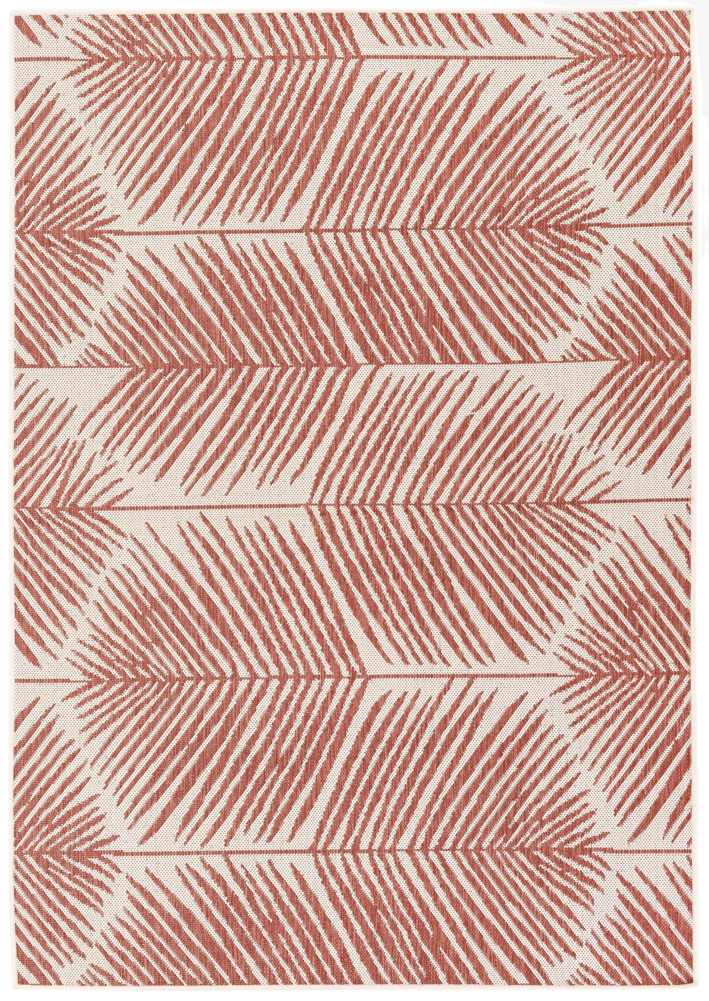  5' 3 x 7' 7  Washable Botanical Indoor / Outdoor Rug