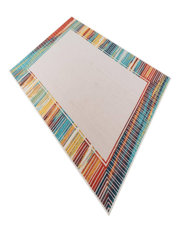 Detail image of  5' x 7' 7  Washable Coastal Indoor / Outdoor Rug