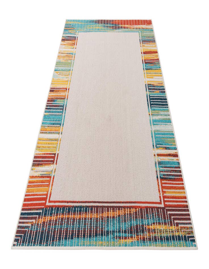 Detail image of  5' x 7' 7  Washable Coastal Indoor / Outdoor Rug