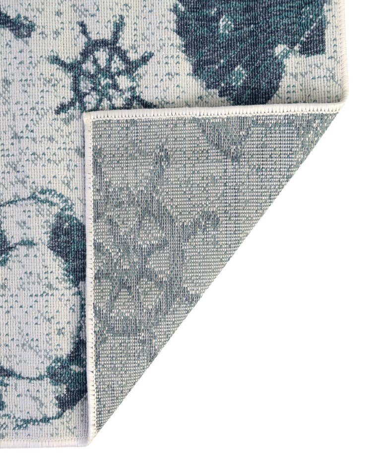 Detail image of  9' x 12'  Washable Coastal Indoor / Outdoor Rug