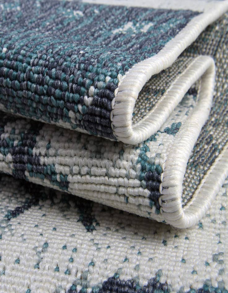 Detail image of  9' x 12'  Washable Coastal Indoor / Outdoor Rug