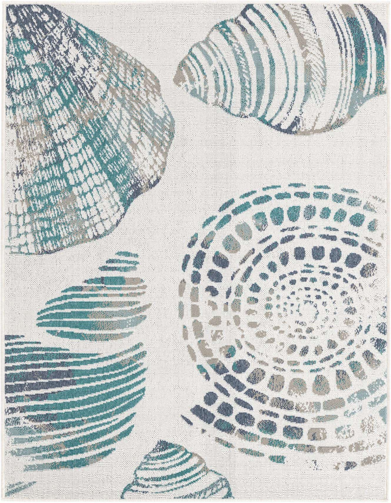 Primary image  4' x 6'  Washable Coastal Indoor / Outdoor Rug