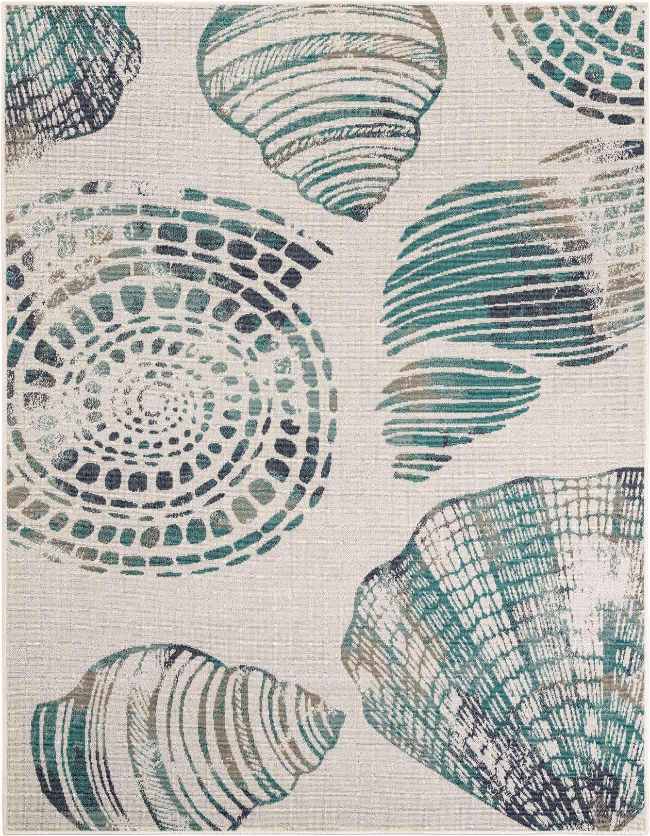 Primary image  6' x 9'  Washable Coastal Indoor / Outdoor Rug