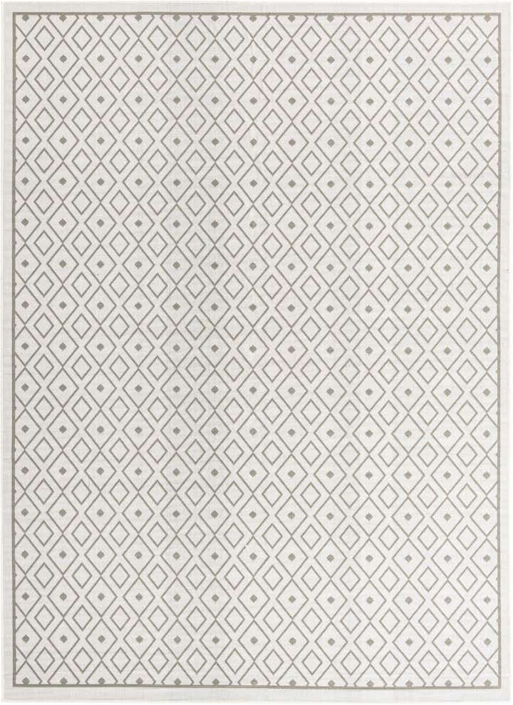 Ivory 9' x 12' Lattice Indoor / Outdoor Rug | Rugs.com