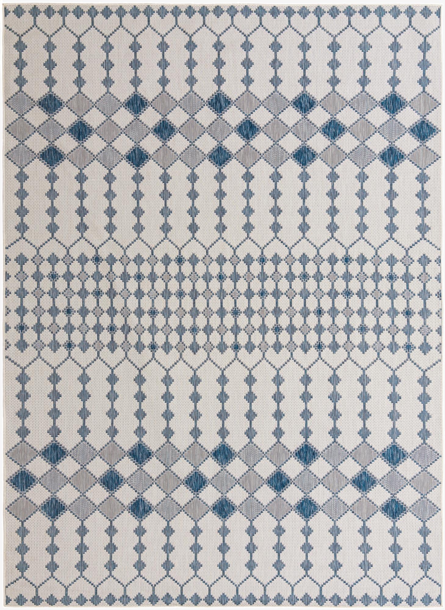  10' x 14'  Washable Lattice Indoor / Outdoor Rug